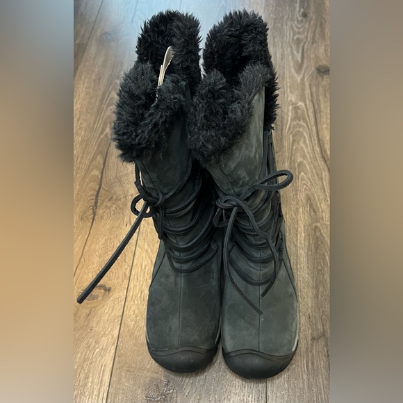 Keen Brighton High Gray Waterproof Boots Women’s Size 7.5 - Picture 2 of 11